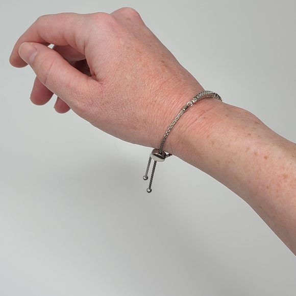 Bolo Bracelet 1/15 ct tw Diamonds Sterling Silver MSRP $399.99 - Picture 7 of 12